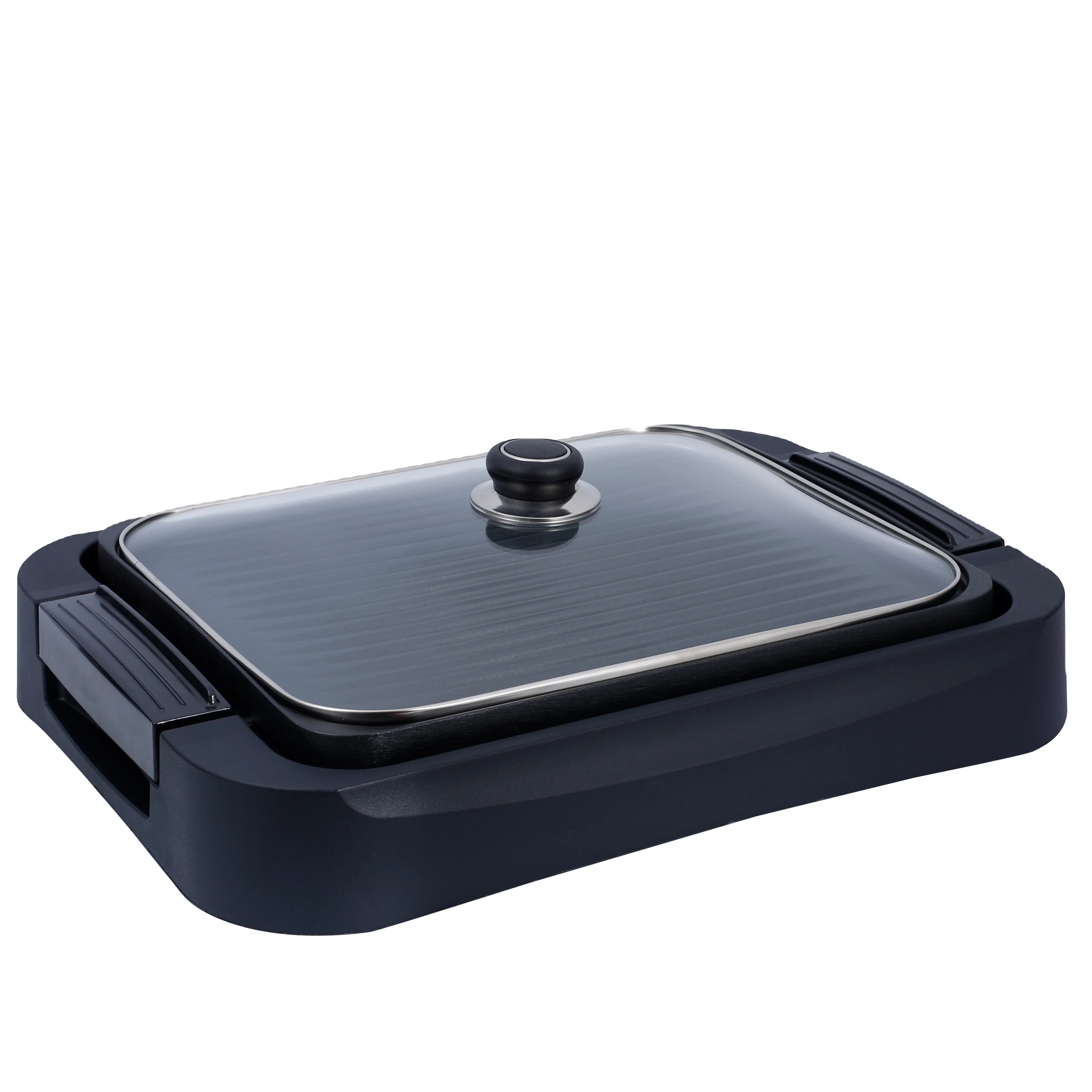 Напольный коврик для Корейского барбекю на плоской подошве 2-сторонняя Электрический гриль сковорода с горячий горшок