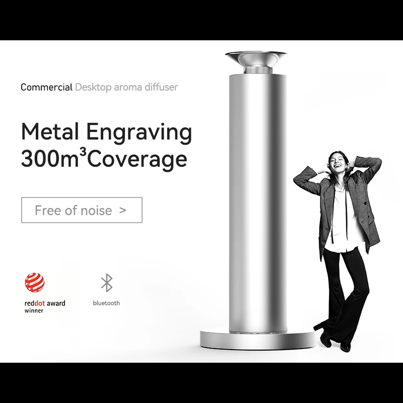 Hot Sale Electric Aromatherapy Oil Diffuser with Bluetooth Control Air Freshener Aromatherapy Diffuser for Home Office