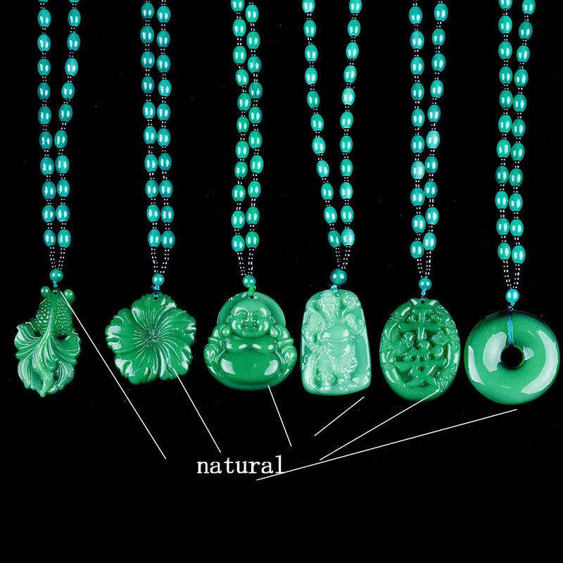 Хрустальный нефритовый кулон с пряжкой ruyi для мужчин Guanyin Будда natrual stone mala Бусы и женщин