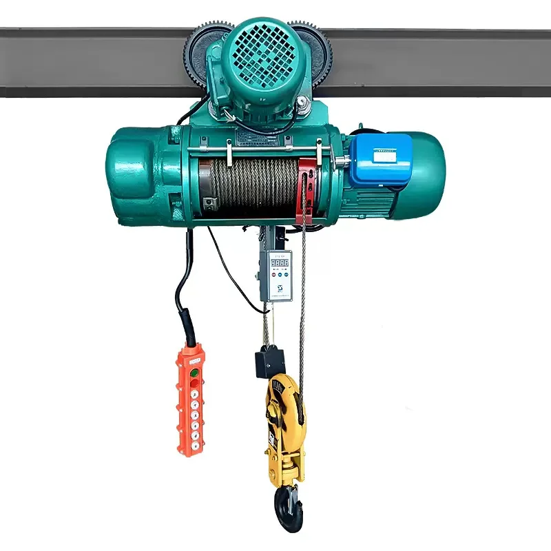 CD MD Capacity Electric wire rope Hoist 1 Ton Used For Crane