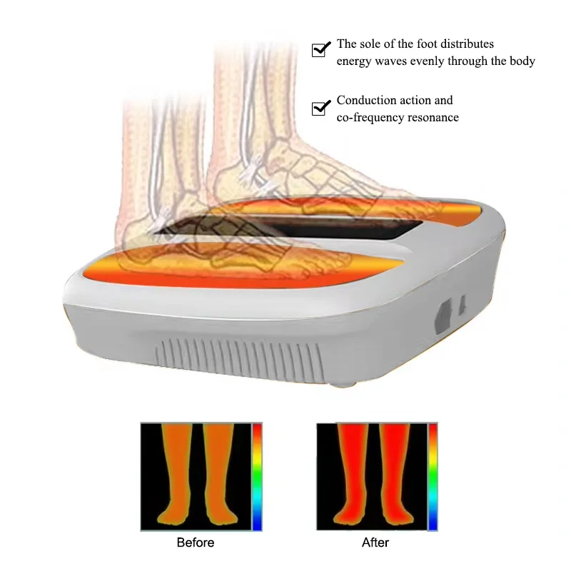 Electric Graphene Vibration Foot Massage Machine Foot Vibrating Massager for Foot Drop Rehabilitation