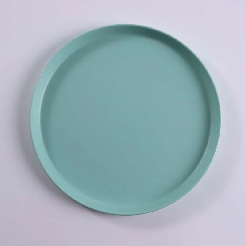 2023 New Cusdom made Oval ceramic plate household Party dessert plate hotel Wedding banquet tableware four colors