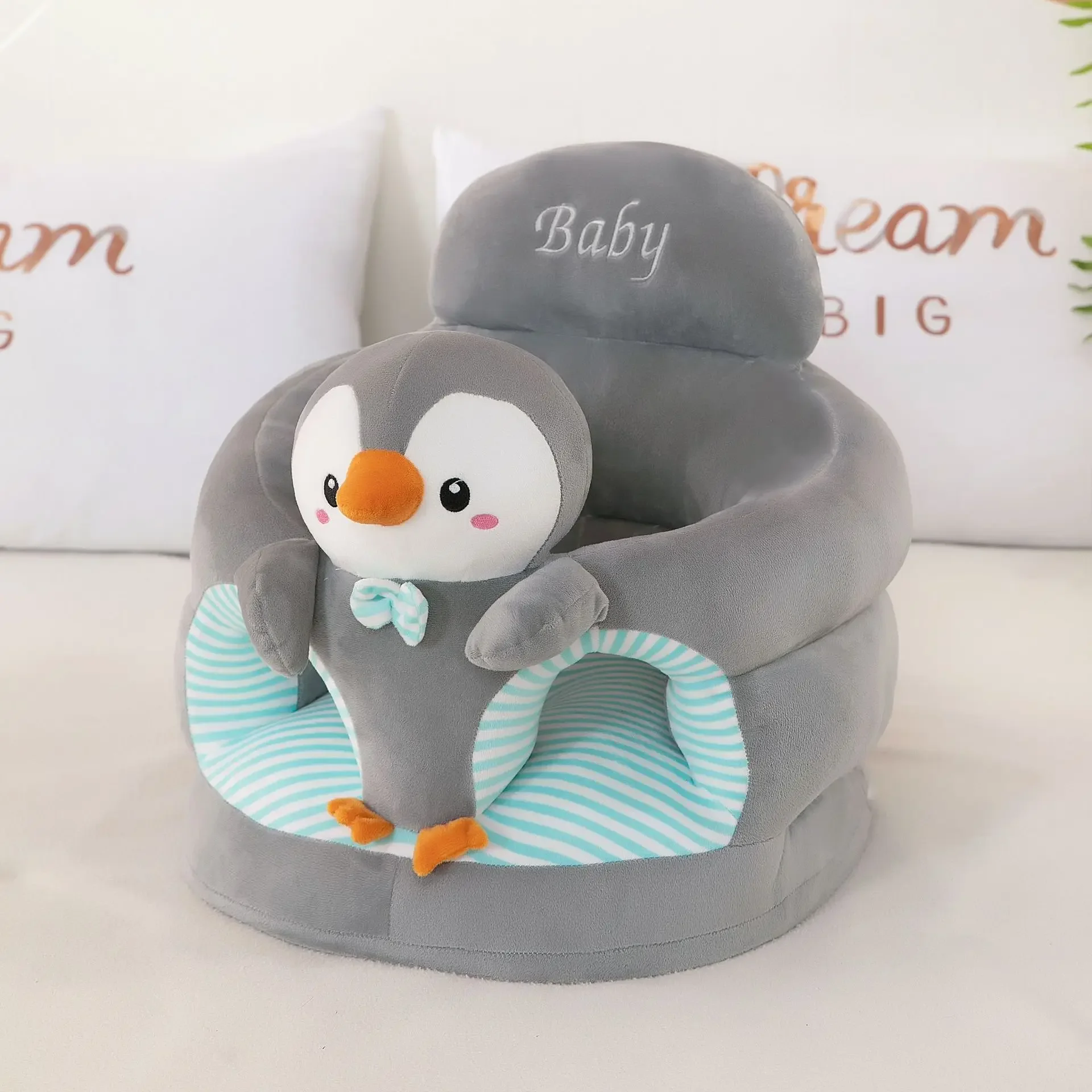 cover no filling Children Seat Chair Cute Folding Cushion Cartoon Learning Play Furniture Lazy bigger baby sofa cover