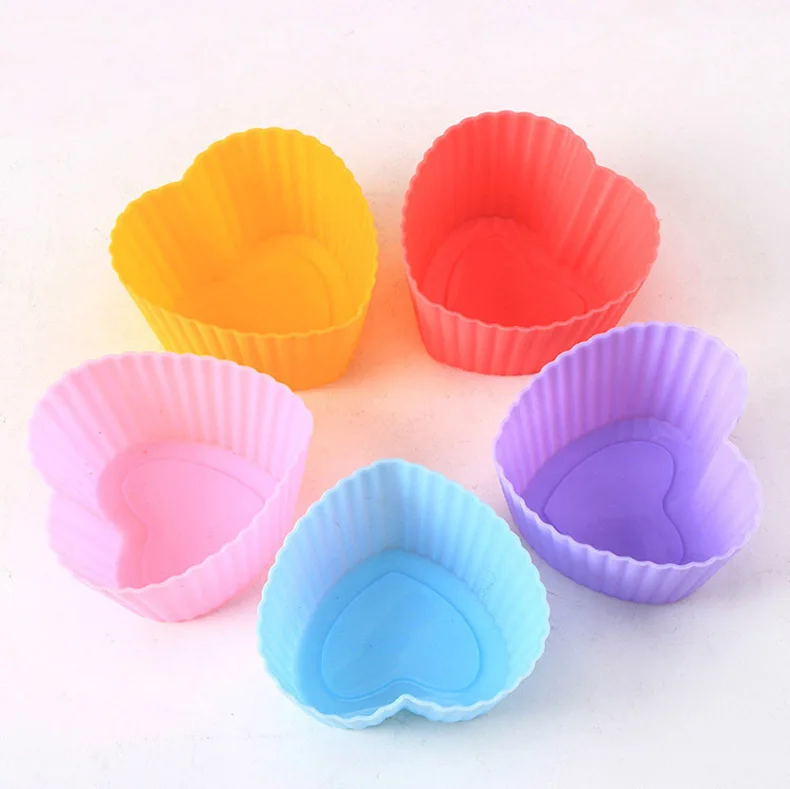 Reusable Homemade Mini Silicone Pastry Muffin Molds Cupcake Liners Baking Cups