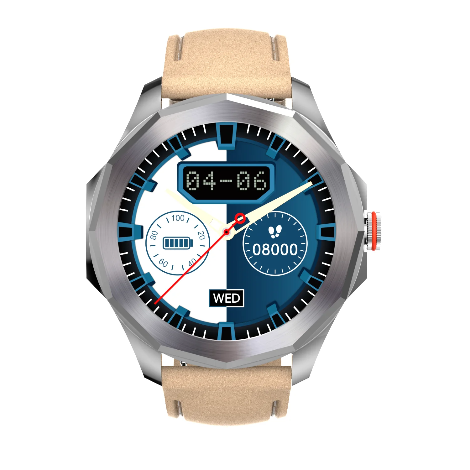 2021 Fitness sports Health round Heart Rate Monitor Watch Chinese Wholesale Android Stainless Steel Custom Logo Smart Watches