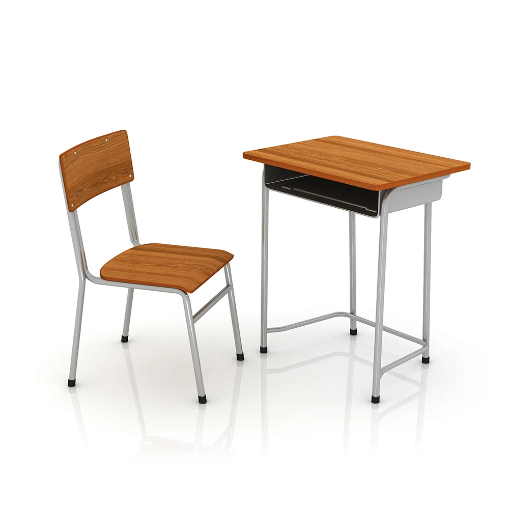Portable Student Training Chair Fixed Table And Chair Set For School Classroom