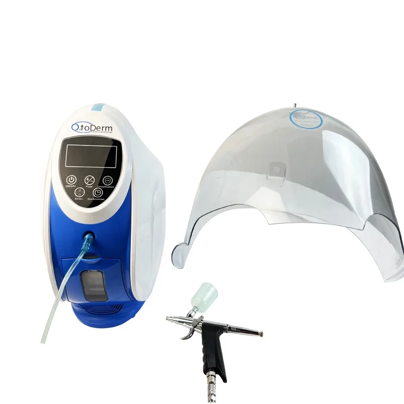 New design O2 to derm Oxygen spray facial machine with Oxygen anion generator beauty equipment