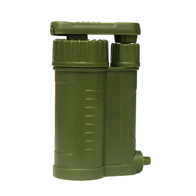Portable Water Filter Survival,4-Layer Filtration Provide Better Tasting,Reusable Water Purification System for Outdoor Travel