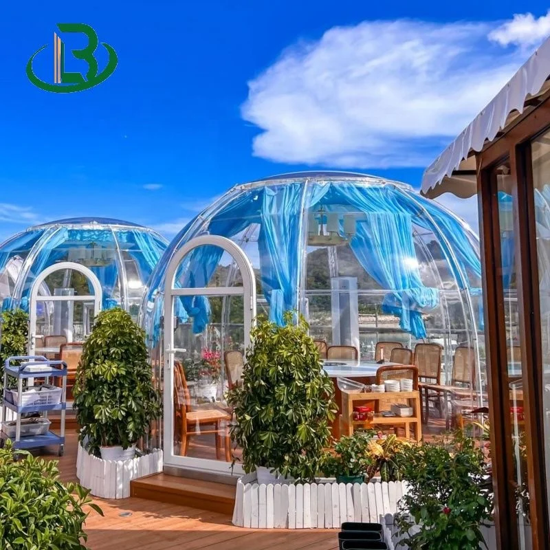 Transparent luxury outdoor bubble room foldable Prefabricated star room outdoor polycarbonate sheet room with skylights