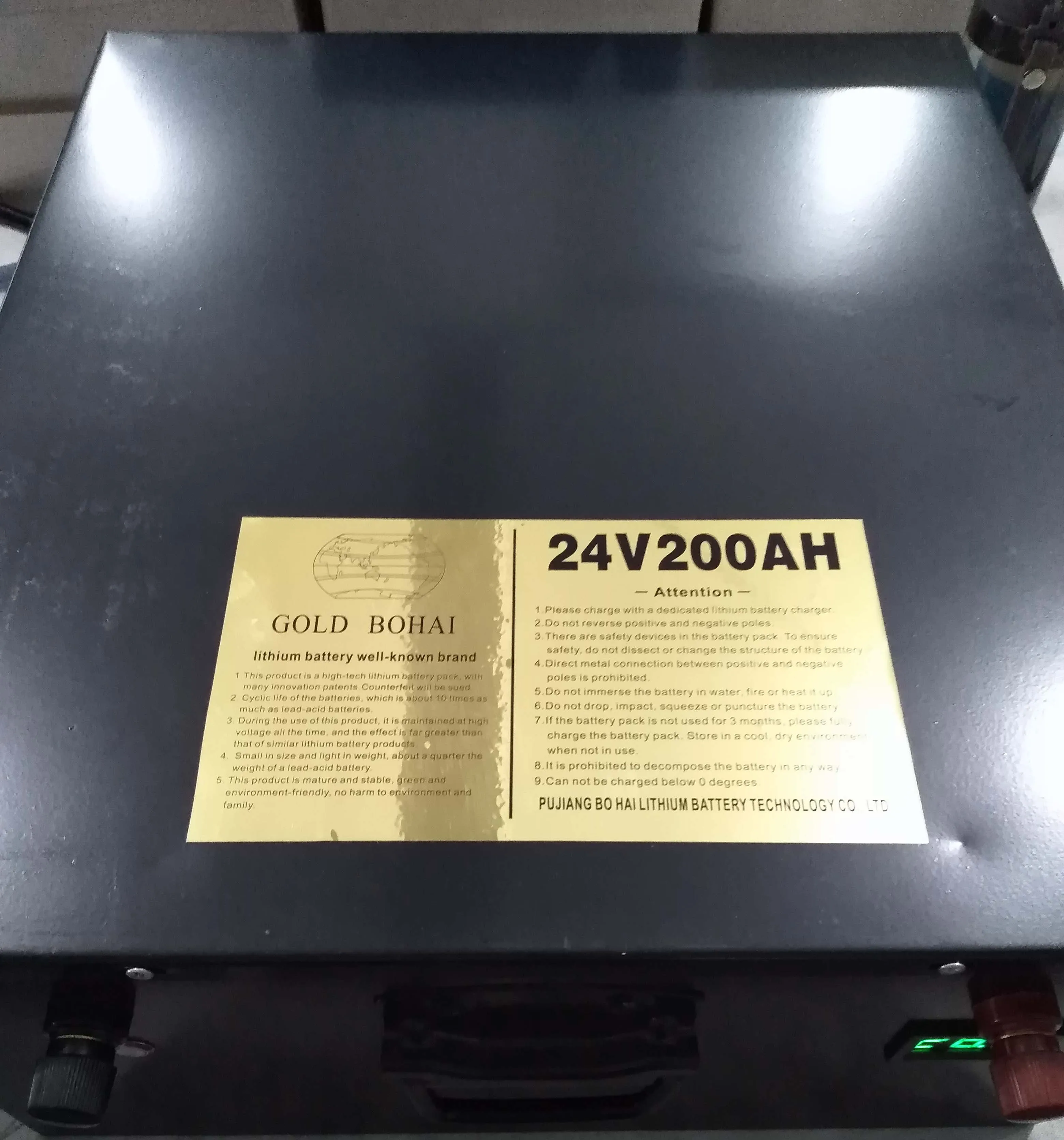 24V100ah lithium iron phosphate battery for energy storage system