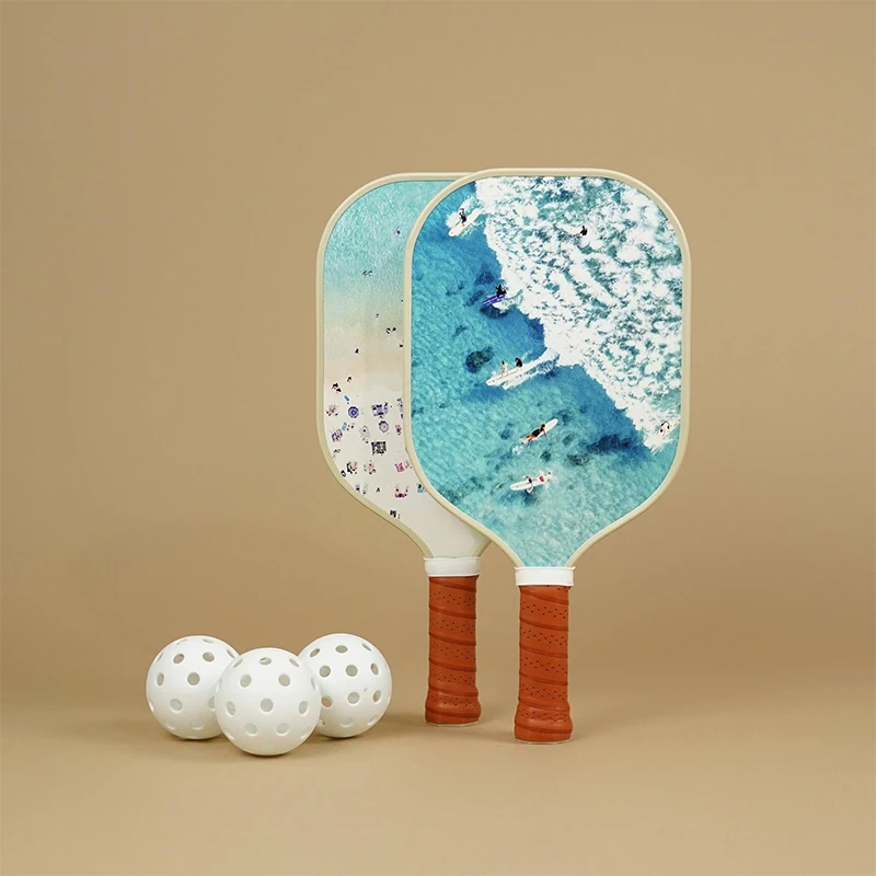 Pickleball Paddle от производителя оптовая продажа индивидуальный логотип холодный пресс одобренный Usapa сотовый набор из 2 лопаток углеродного волокна