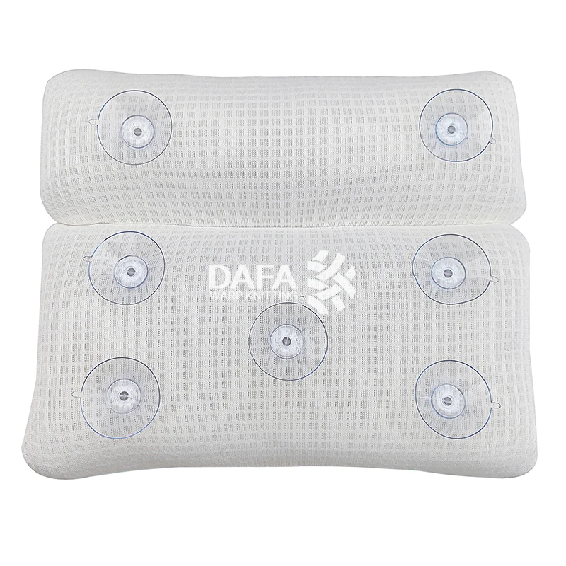 Spa 3D breathable net bath room non-slip bath pillow bath pillow cushion pillow Suction Cup