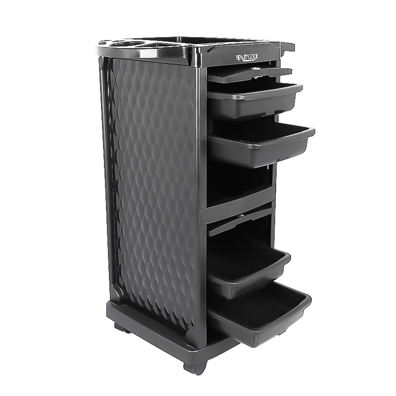 Wholesale Professional New ABS Plastic Salon Trolley Fashion Design With 4 Drawers Lock For Spa Salon Shop