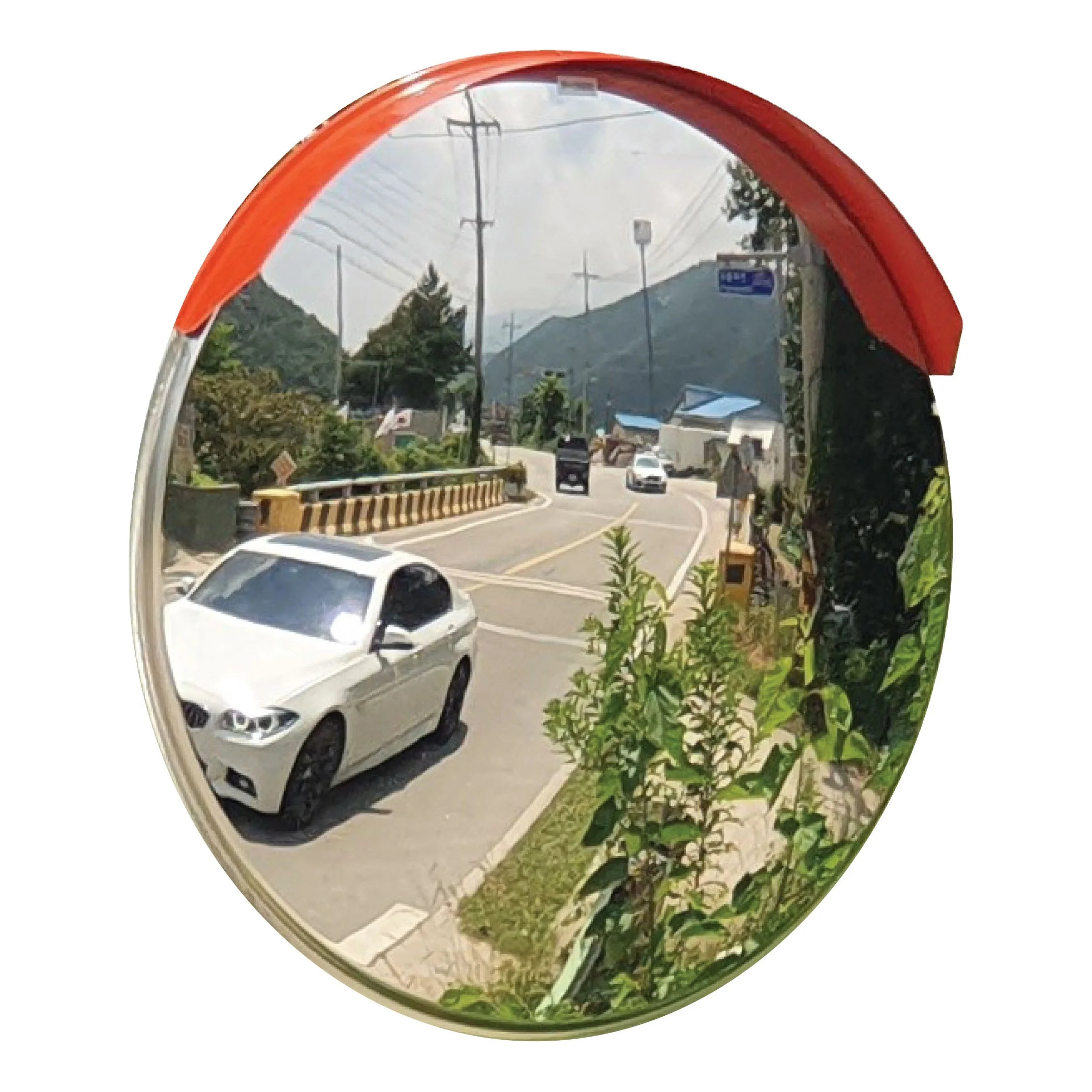 80cm Stainless Steel Convex Mirror Mental stainless steel road Safety reflector road corner mirror different size