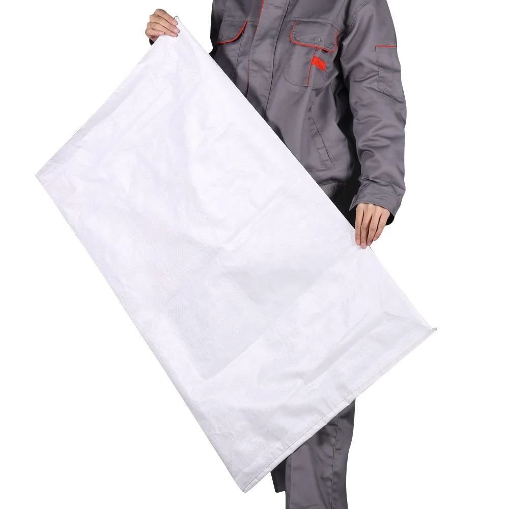 Factory Direct Plain 25kg 30kg  Pp Woven Rice Empty Bags Garden Waste Pp Woven Finished Bag
