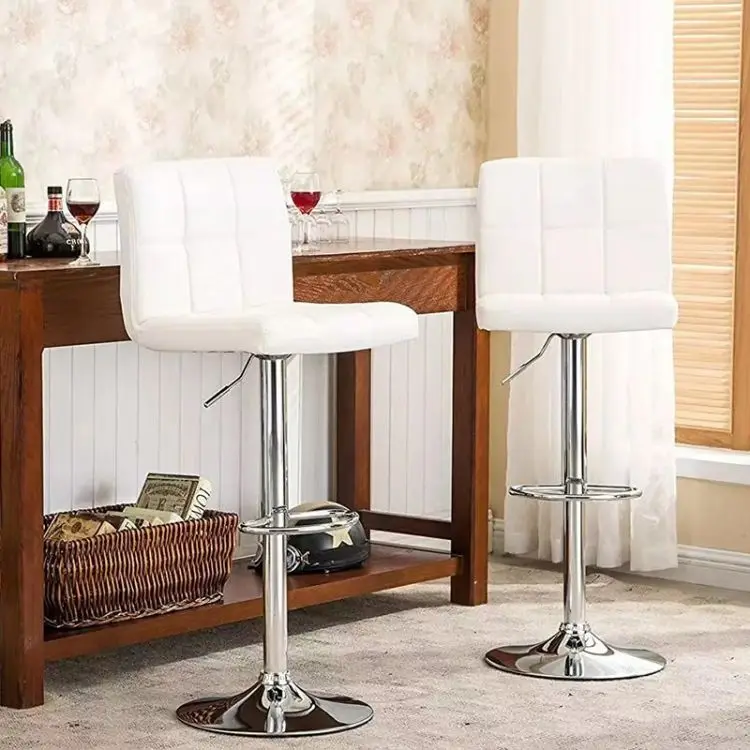 Height Adjustable Swivel Gas Lift Standing Metal Modern Lounge Furniture Bar Chair bar stool