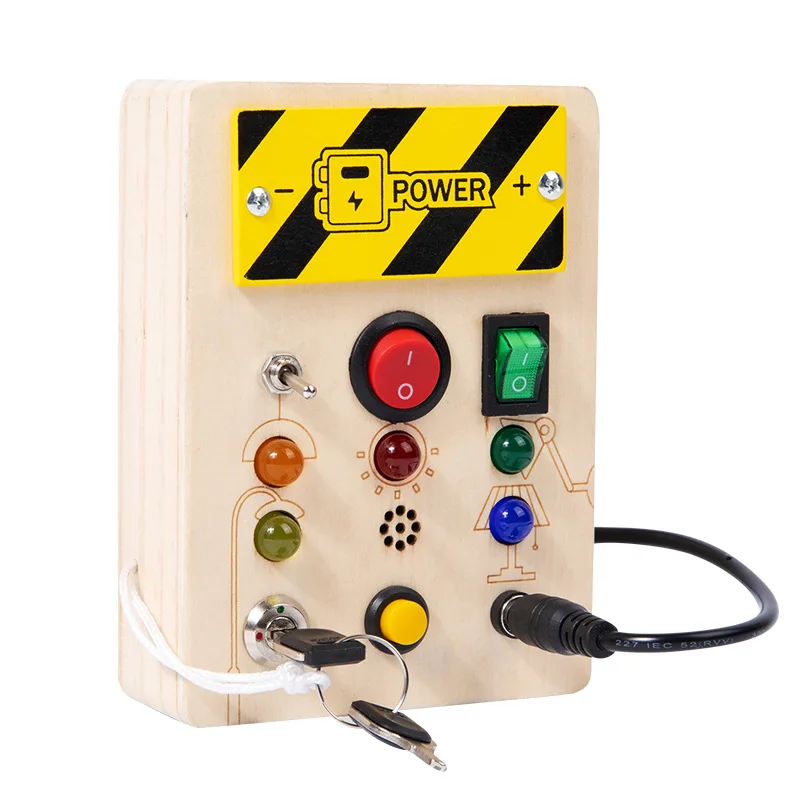 2024 Busy Board Montessori Baby Toy Educational Sensor with led light Sensory board Switch box Scout compass for kids