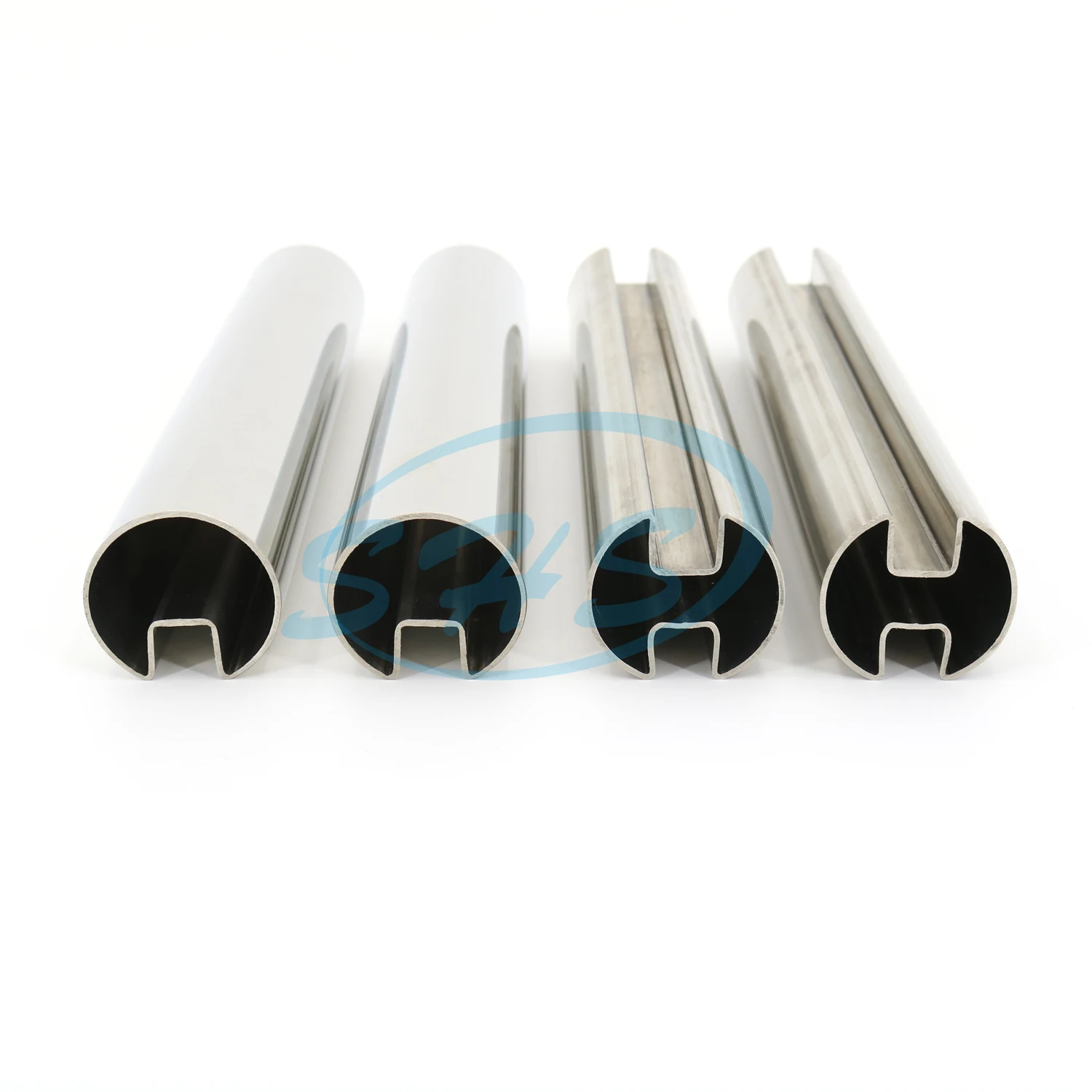 AISI 304 316 stainless round grooved pipe Dia 42.4 mm tube with single slot & polishing surface 42.4x1.5x(slot 15x15x15)