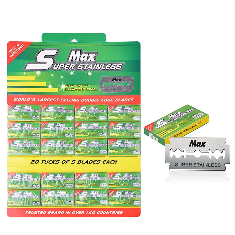 High quality Universal Double Edge Safety Razor Blades Sharp Replaceable Blade For Classic Razor Stainless Steel Shave Blade