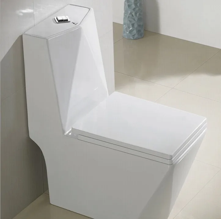 Factory direct wholesale toilet household toilet clean glazed super swirl siphon color diamond integrated toilet