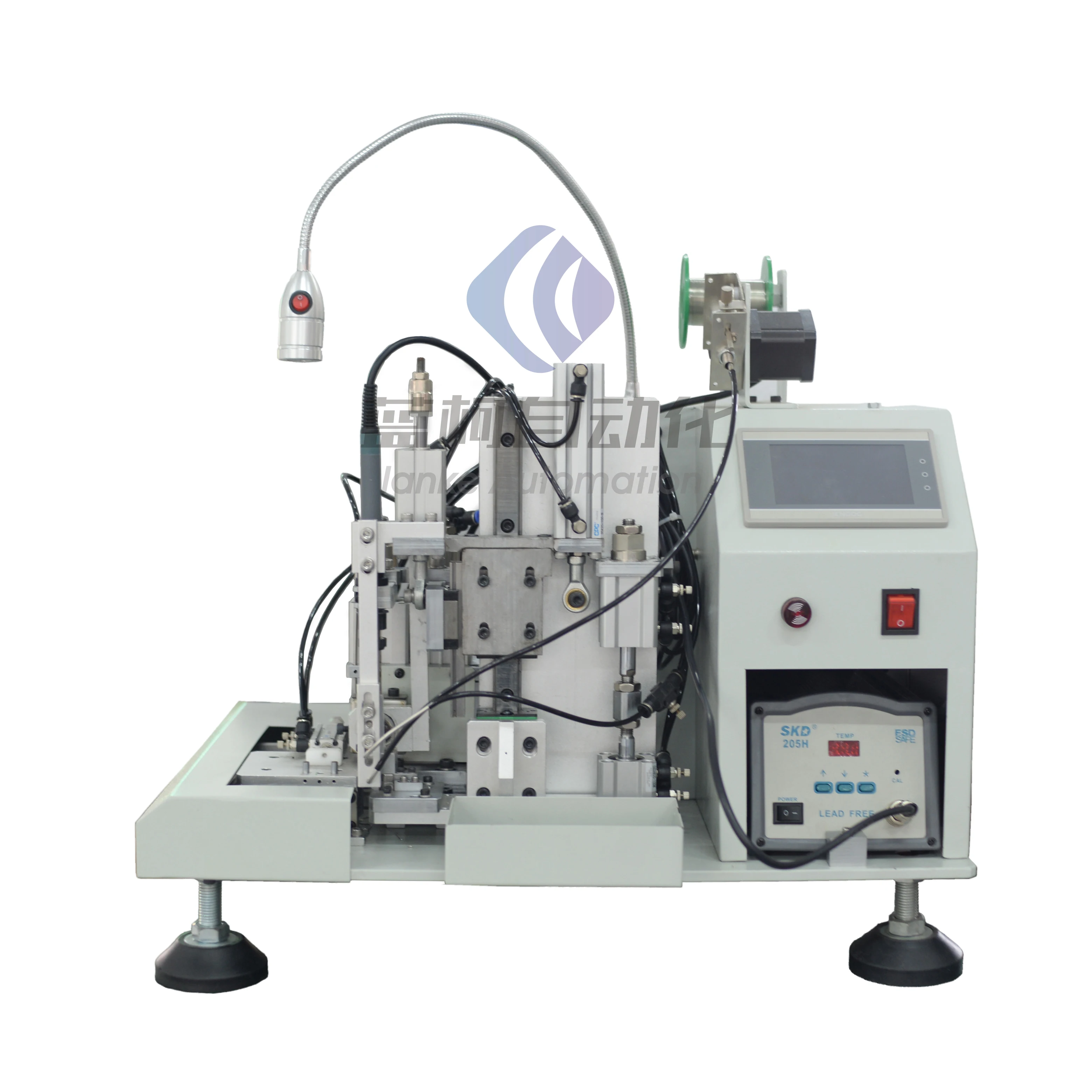 Lanke 2021 newest USB data cable making equipment small soldering machine for connectors USB A micro lightning type c