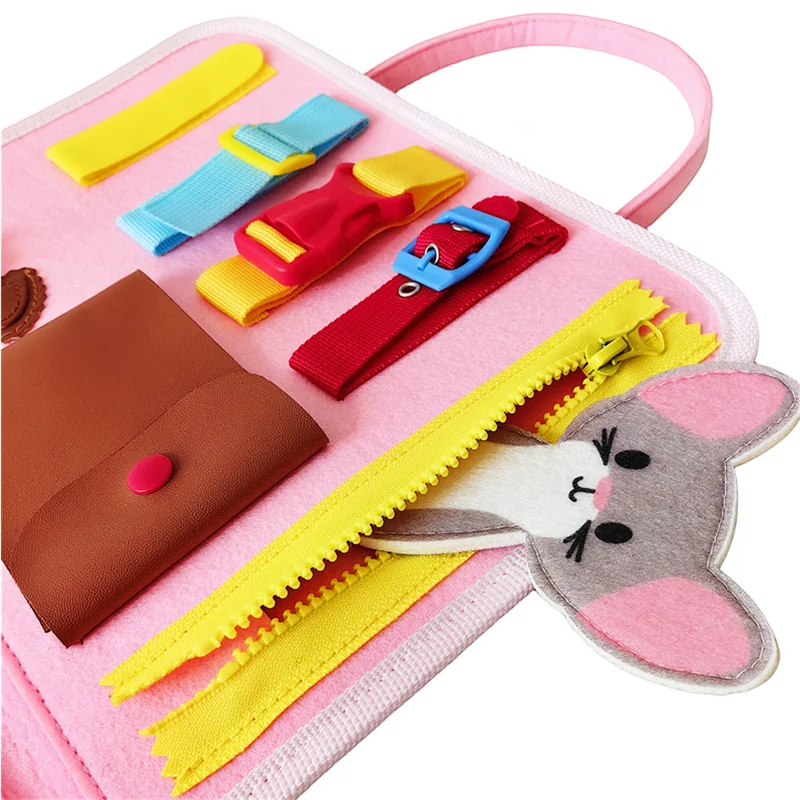 2024 New Toddler Travel Activities Educational Toys Montessori for 1 2 3 4 Year Old Girls Boys Gift Mermaid Busy Board