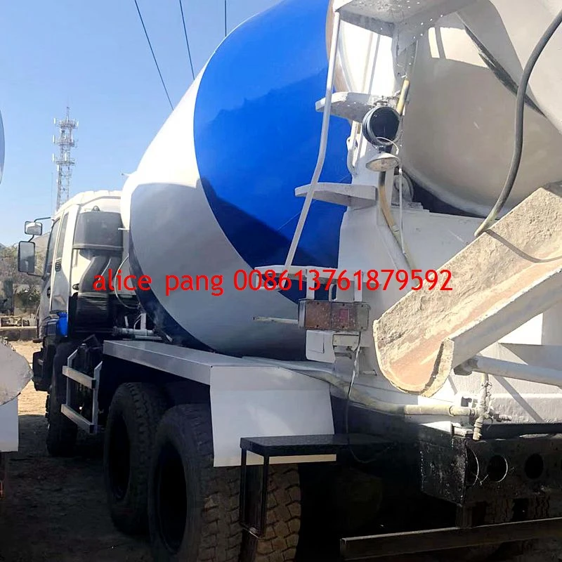 clean japanese used Izusu concrete mixer truck ready  for sale