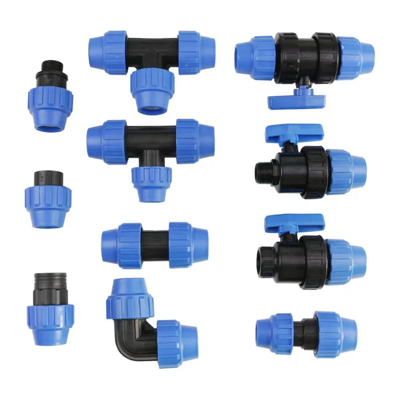 Female Union Ball Valve PP Plastic Fittings HDPE Pipe PP Drip Irrigation Valve Plumbing Materials