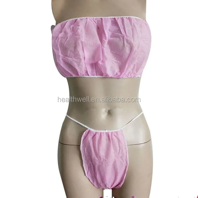 beauty spa disposable non woven product woman string bikini