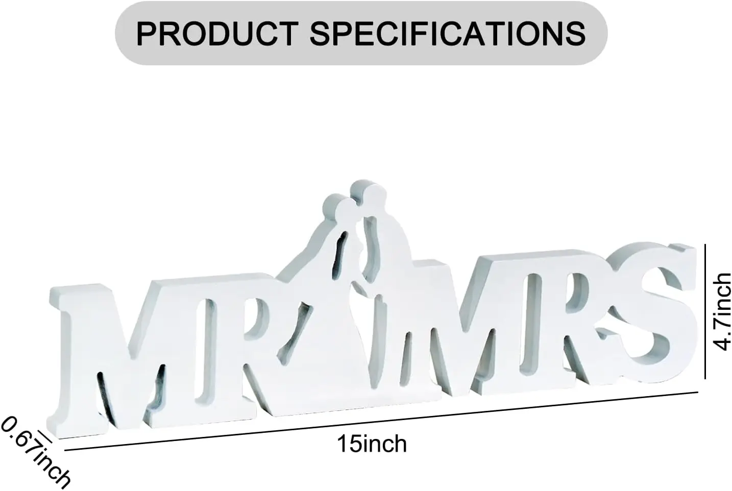 Mr & Mrs Sign Wedding Signs Sweetheart Table Decorations for Wedding Photo Props Party Banner Decoration Mr  Mrs Wooden Sign