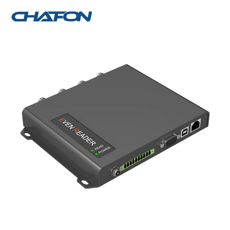 CHAFON EVEN CF815 IMPINJ E710 UHF rfid 4 channel fixed reader RS232/RS485/TCP/IP/USB/POE/WIFI for inventory management system