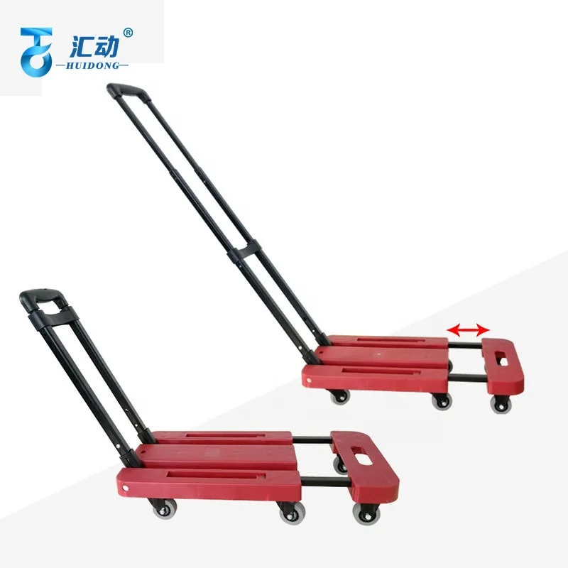 6 колеса красочные регулируемые пластиковые грузовик с плоской платформой сплав железа складной тележки складная корзина для покупок, тележка нагрузки 200 кг