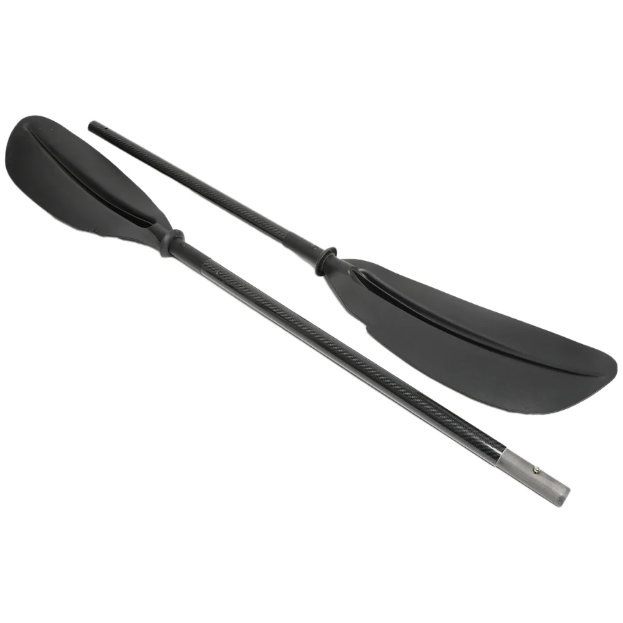 2023  wholesale light weight High Quality Two Pieces Carbon Shaft Glassfiber reinforced PP Carbon kayak paddle