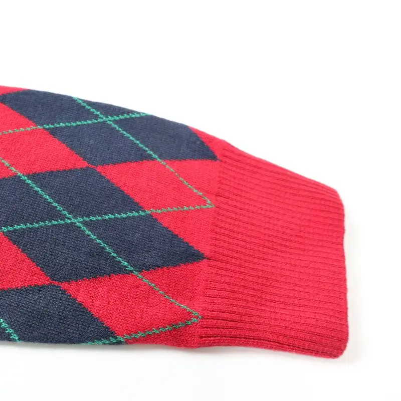 2021 ugly Christmas jacquard sweater funny Santa Claus play golf Winter cardigan