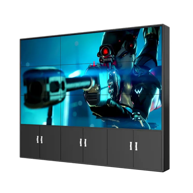 46Inch 1.8mm Advertising LCD Screen Video Wall Solutions Digital Display Splicing Screen 4k Controller