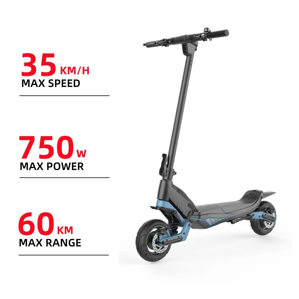 Travel Light, Travel Smart - 2 Wheels 750w 48v  Electric Scooter Satisfy Your Daily Needs