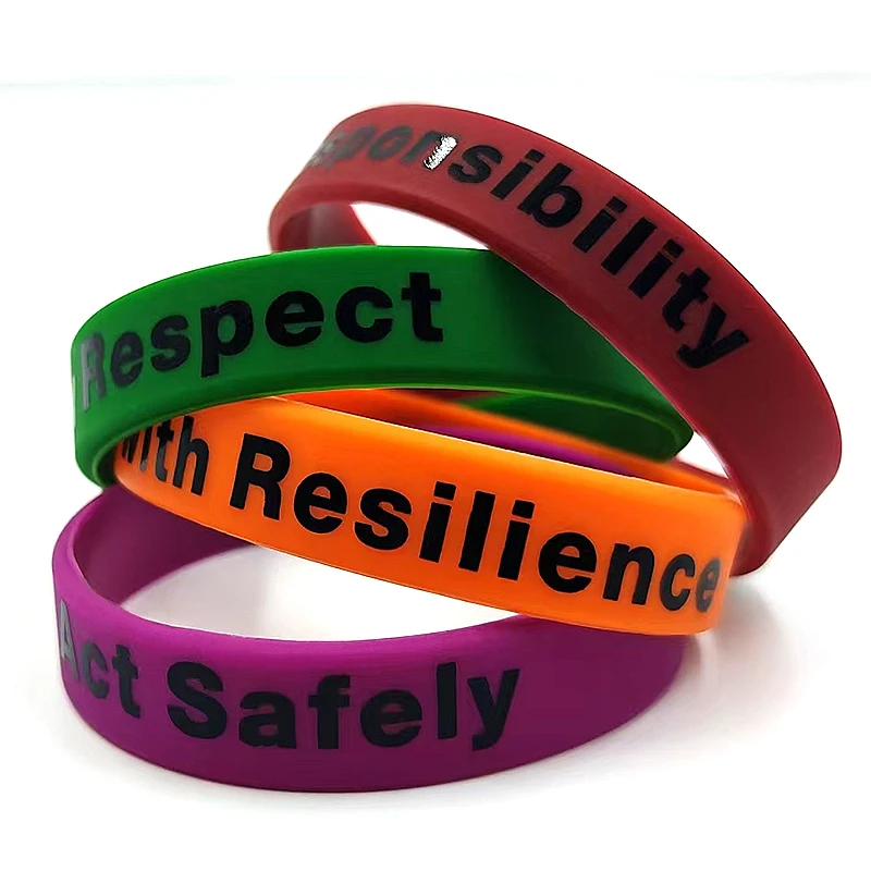 Wholesale Printing Rubber Bracelet Bands Custom Silicon Wristband For Personalized Gifts Bracelet