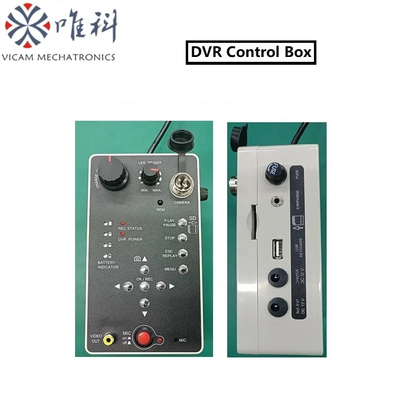 Vicam 20M 50M Sewer Drain Pipe Inspection Camera 8inch Screen 23mm Industrial Endoscope Camera Depth Counter Sewer Cameras