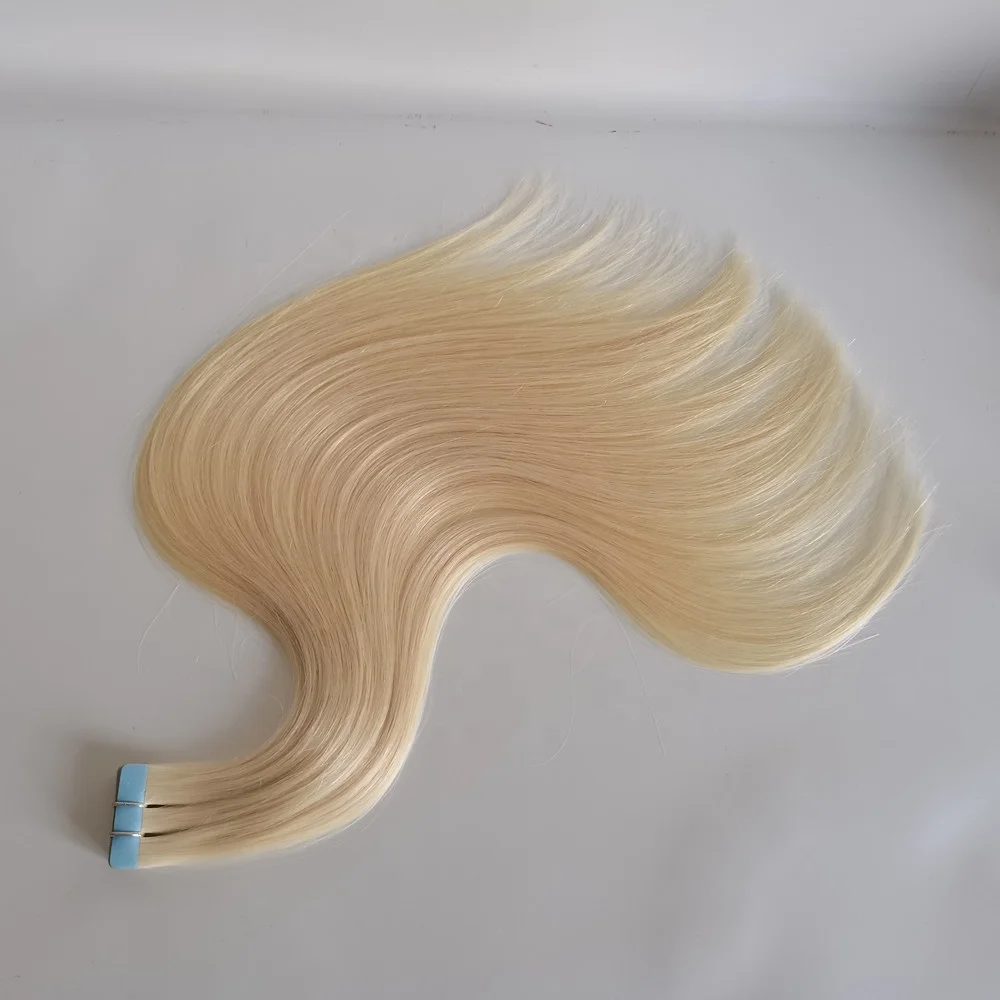 Wholesale Russian Virgin Remy Cuticle Aligned Tape In Human Hair Extensions