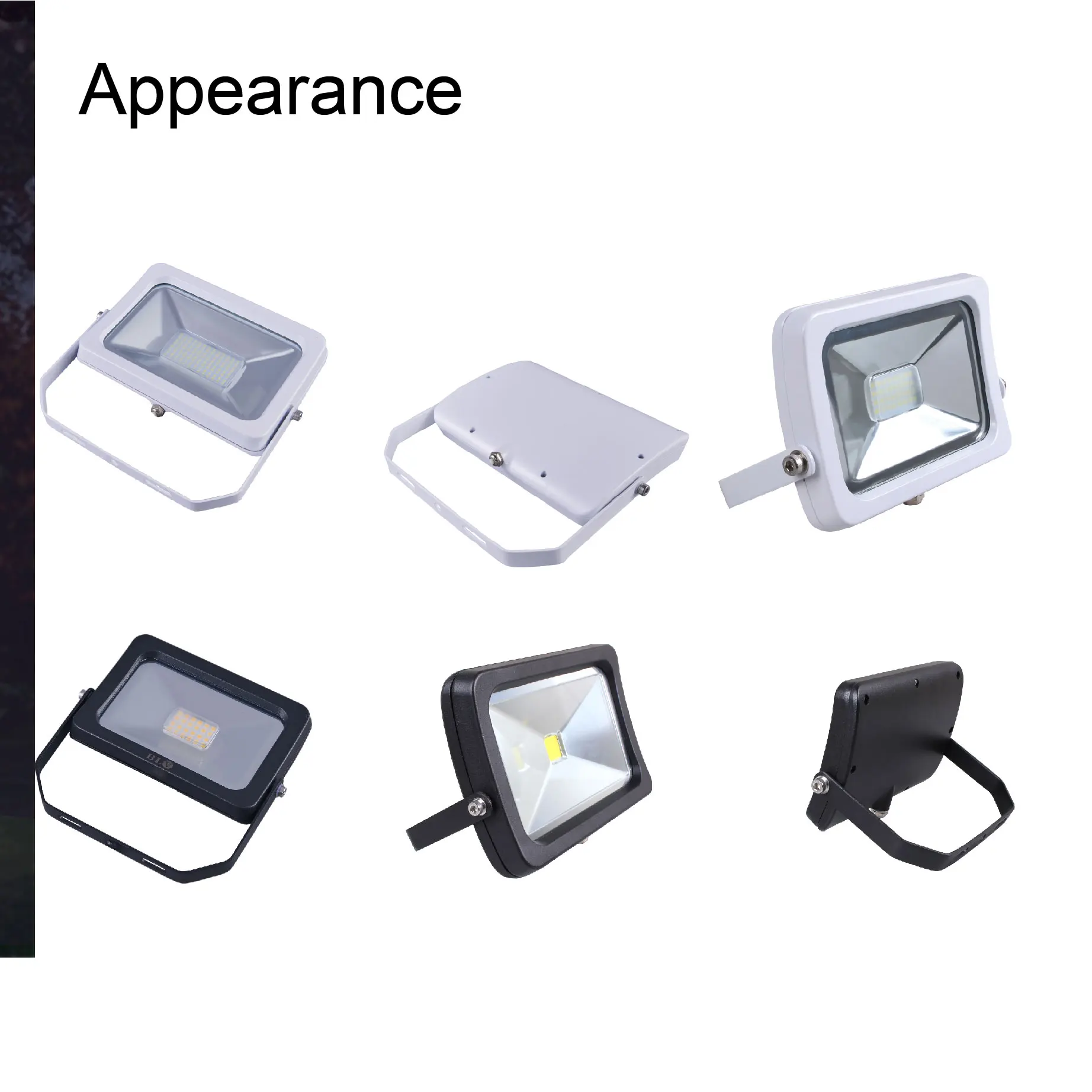 Banqcn Top Selling 50W IP65 SMD LED Flood Light Black & White Aluminum Reflector for Outdoor Garden Lighting  ROHS Certified