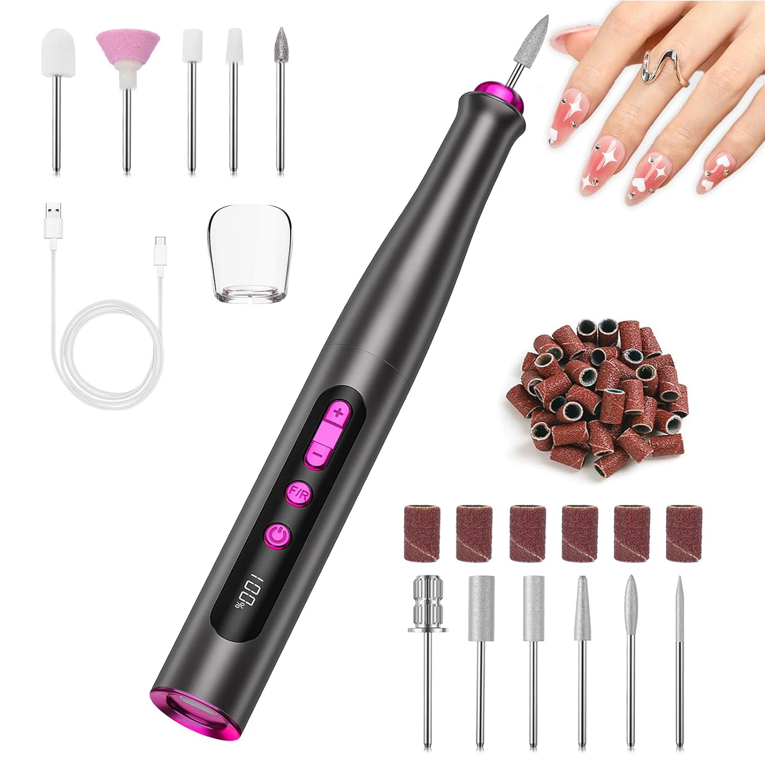 LED Display Electric Nail Drill Machine Factory Custom Electric Nail Drill Machine