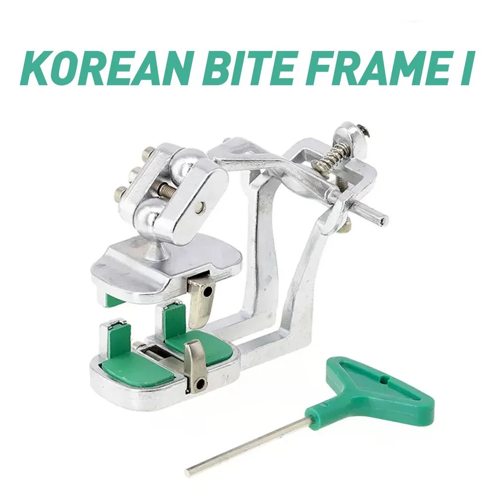 MR DEN High Quality Korean Japan Anatomic Dental Articulators Silvery Denture Adjustable Teeth Metal Alloy Style Manual