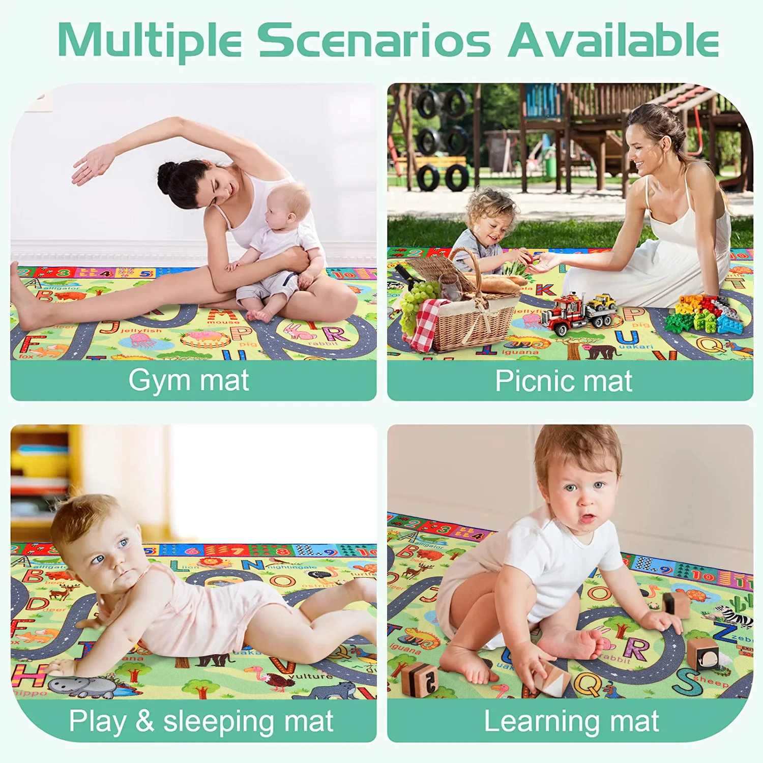 Коврик детский с принтом