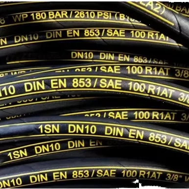 High Quality Pressure SAE 100 R1AT DIN EN 853 1SN R2AT 2SN 4SH 4SP Industrial Hydraulic Steel Wire Braided Flexible Rubber Hoses