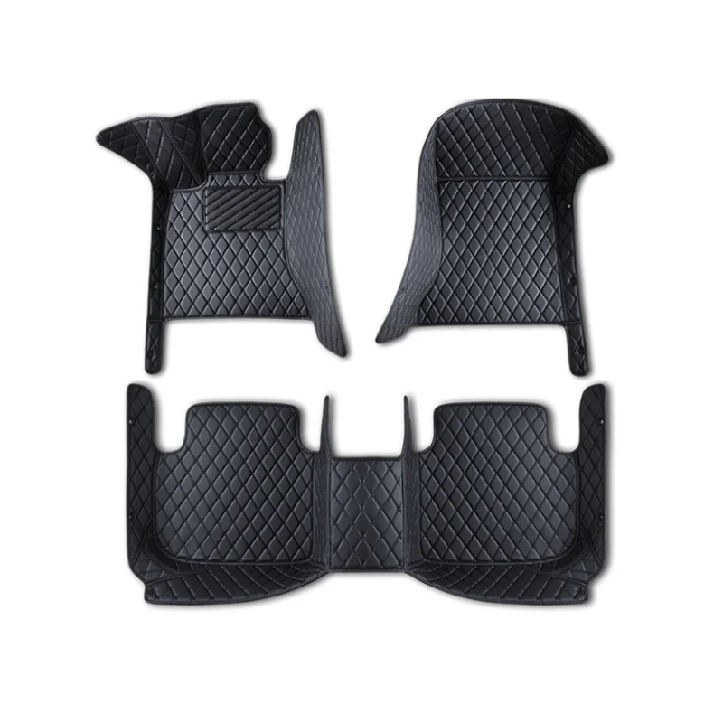 Customized Manufacturers  luxury Interior Accessories Pu leather car floor mats