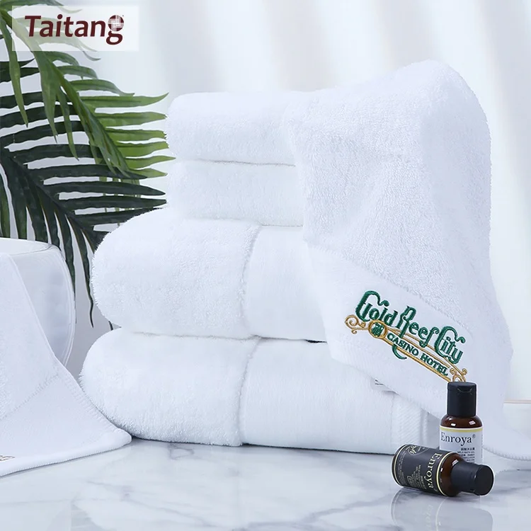 Wholesale 100% Cotton Luxury Hotel Bath Towel Sets Custom Hotel Bath Towel Set