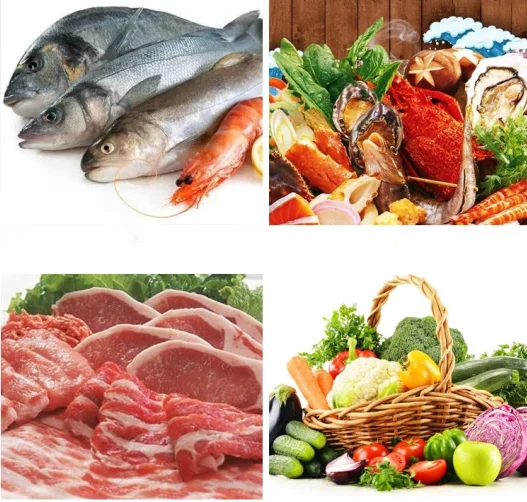 supermarket showcase chiller butcher fresh meat display fridge for sale