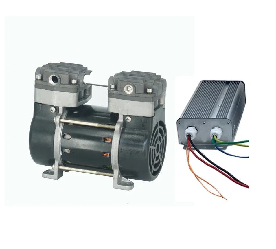 1HP 0.75HP silent 12 volt oil less air compressor head pump small