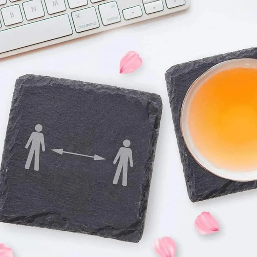 good price sublimation slate coaster bulk stone roller stone coaster for sale