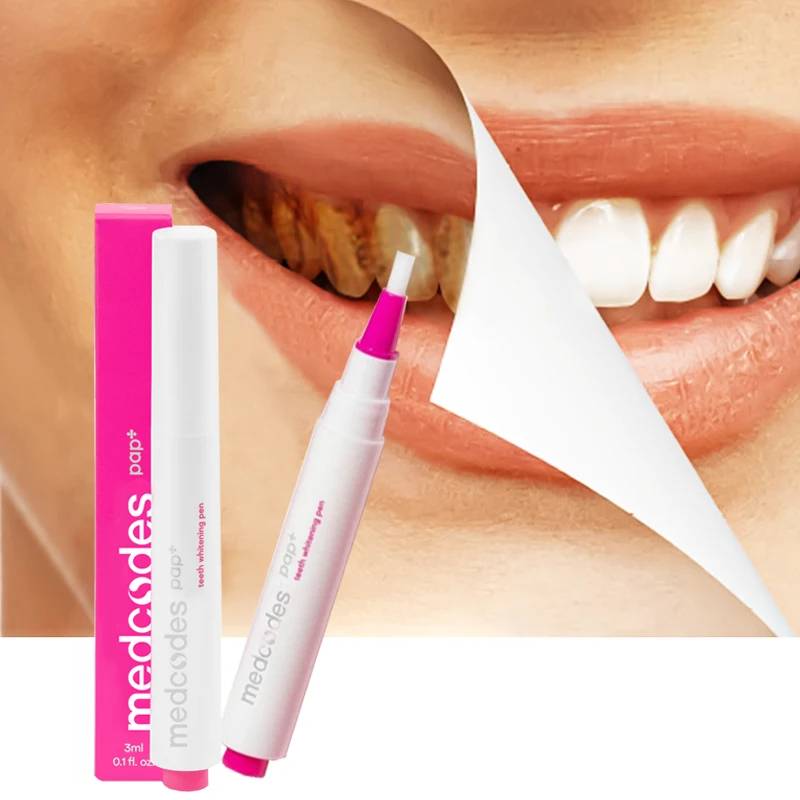 3ml PAP Professional Dental Whitening Bleach Pen Stain Remover Pen Polish Tooth Gel at Home Use Teeth Whitening Pencil Pen
